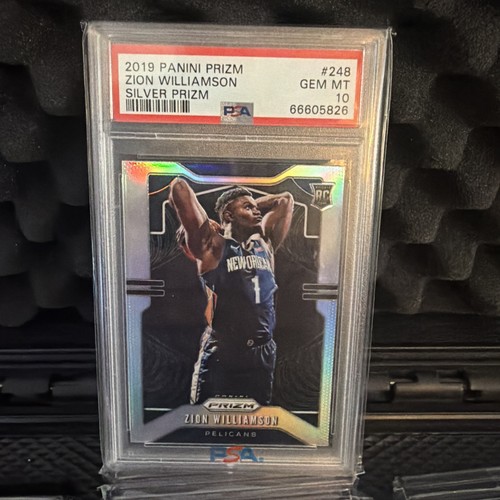 2019 Panini Prizm Zion Williamson #248 RC SILVER PRIZM Refractor Rookie PSA 10