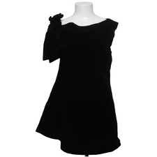 Cider, Kleid, Größe: M, Schwarz, Acryl/Polyester/Viskose, Einfarbig, Samt #oEQ