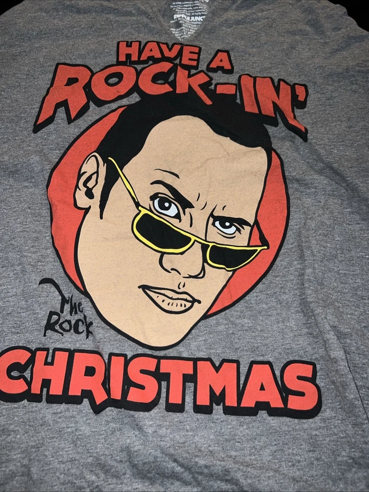 Torrid 2 (2X 18/20) The Rock Rock-In Christmas WWE Holiday Raglan T Shirt - Image 2 of 4