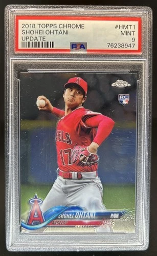 2018 Topps Chrome Update Shohei Ohtani RC Rookie #HMT1 Angels PSA 9