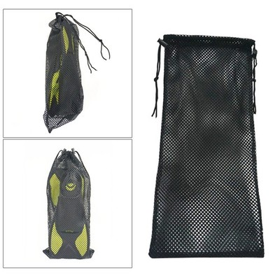 Diving Equipment Mesh Bag Snorkeling Tote Bag Ankle Flippers Bundle Pocket