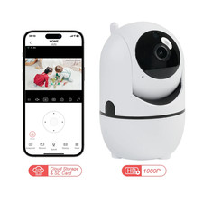 1080P Video Baby Monitor with Two-Way Audio, Night Vision, for Smart Devices, Wh