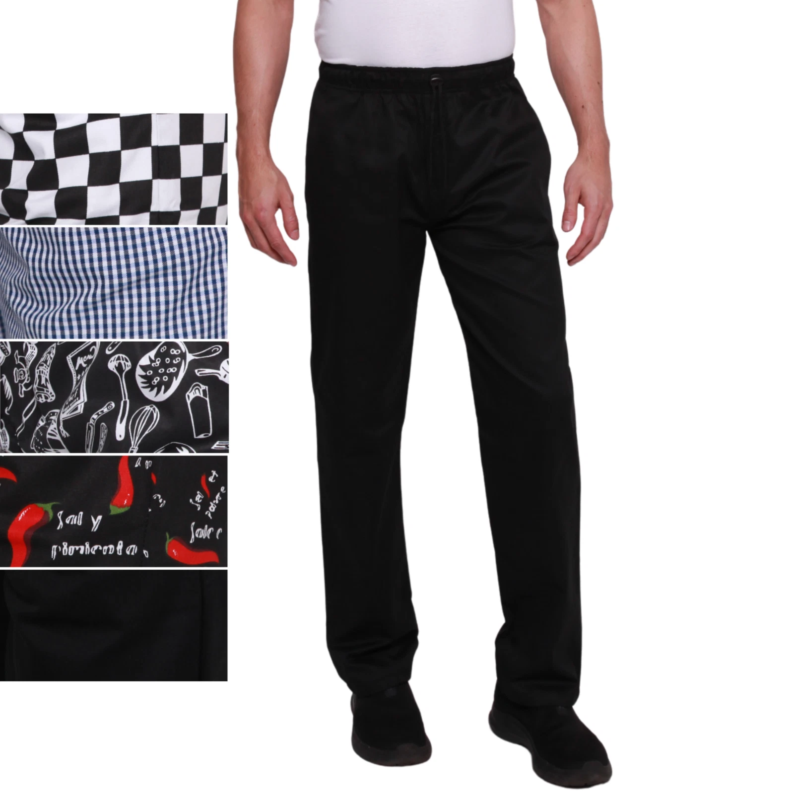 Thyme Chefs Trousers Unisex Catering Kitchen Cooks Waiter Uniform Bottoms Pants
Opens in a new windo
