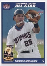2005 California Carolina League All Star Game Salomon Manriquez RC Nationals VZ