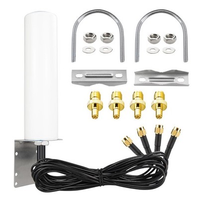 4x4 MIMO 5G 4G LTE Antenna 600-6000MHz Omnidirectional WiFi Antenna with SMA ...