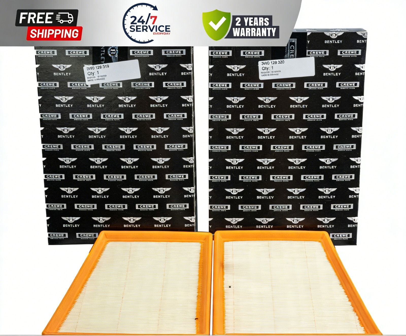 Genuine Air Filter Set  Bentley Continental GT GTC, Flying Spur 4.0L