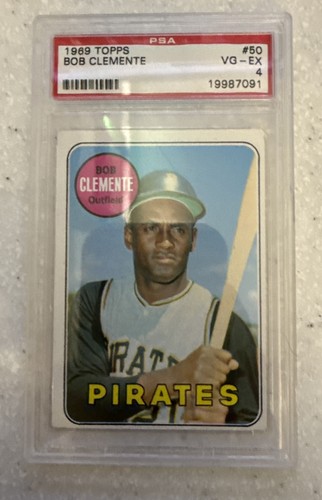 1969 Topps Bob Roberto Clemente #50 PSA 4 VG-EX Pittsburgh Pirates HOF Legend!!