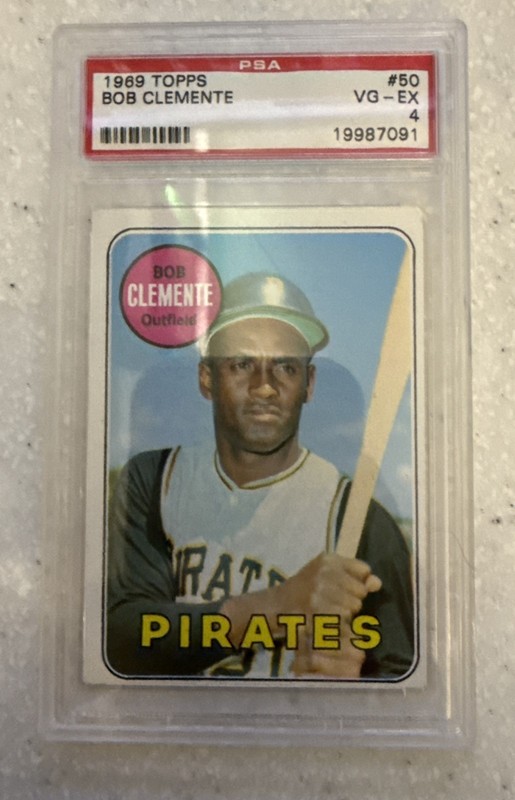 1969 Topps Bob Roberto Clemente #50 PSA 4 VG-EX Pittsburgh Pirates HOF Legend!!