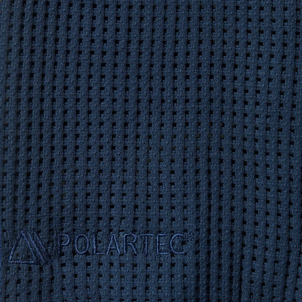 Supreme POLARTEC сетки L/S футбол верхний темно-синий SS25 размер XXL вышитый логотип - Изображение 2 из 4