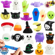JOYIN 24 PCS Halloween Mochi Squishy Toys, Mini Mochi Toys for Halloween Part