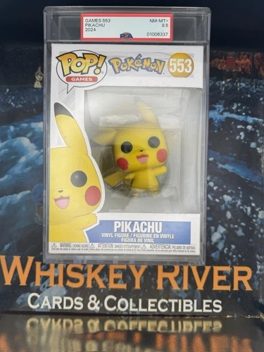 Funko Pop Pokemon PSA 8.5 Pikachu 553 Vinyl Figure Rare 🔥