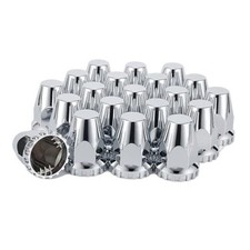 ABS Chrome Lug Nut Covers 33mm x 2 7/8" - Push-On Standard - 20 2 7/8" Chromed