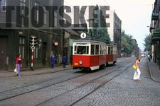 35mm Slide POLAND Lodz Tram Strassenbahn 299 c1976 Original Polish