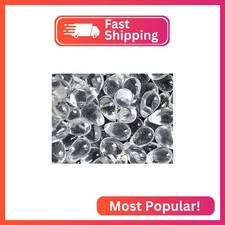 100 pcs Teardrop Shaped Beads 6x9 mm, Czech Glass, Crystal Clear