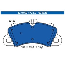 Satz Bremsbeläge Bremsklötze vorne für Porsche Cayenne 9YA 9YB | 24228540