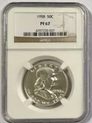 Beautiful 1958 Franklin Silver Half Dollar NGC PF67 Very PQ Free Shipping
