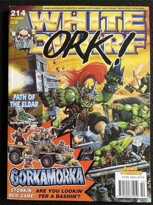WHITE DWARF 214 englische Ausgabe   Warhammer Fantasy Epic 40k Gorkamorka Tower