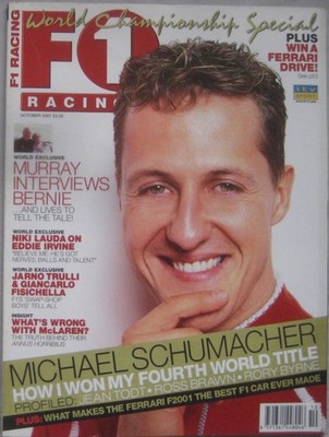 F1 Racing magazine October 2001