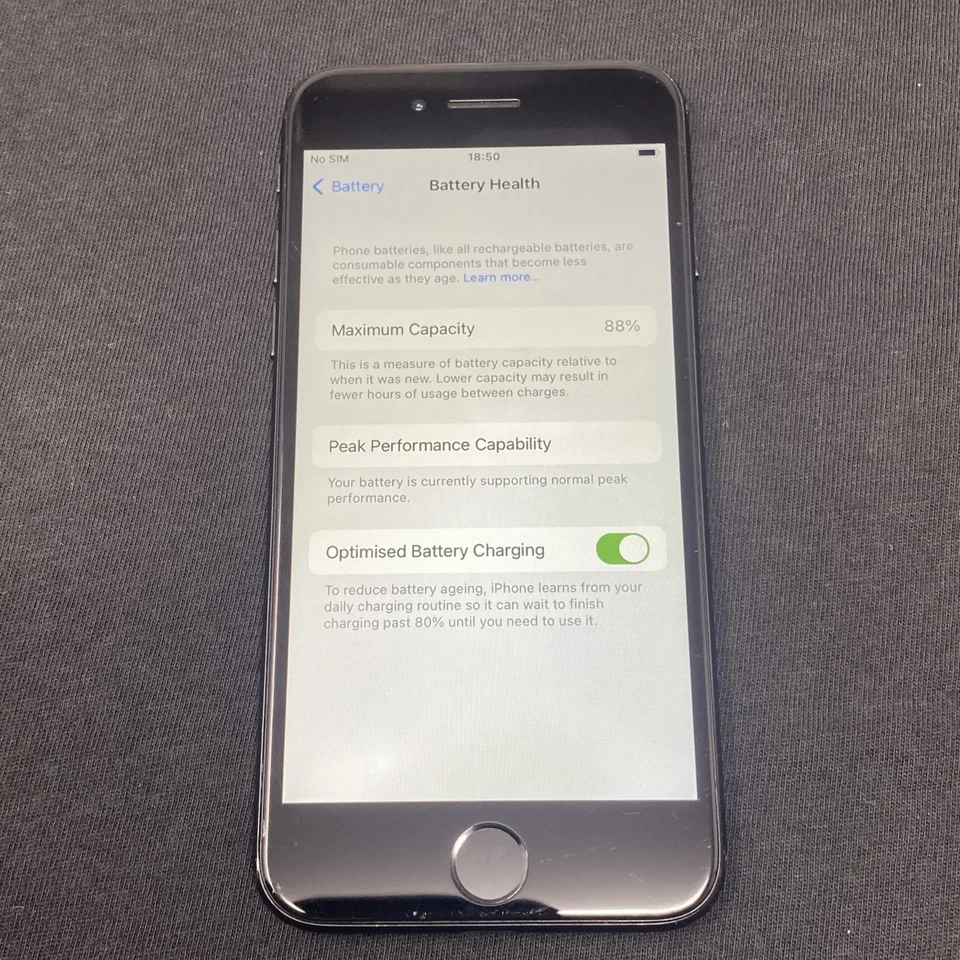 APPLE IPHONE 7 - 32GB - (UNLOCKED) CHEAP SMARTPHONE - WORKING - BLACK - 88% BH - Image 4 of 4