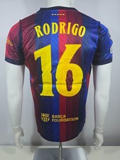 Barcelona Home Rodrigo #16 Fan Version Soccer Jersey Football Shirt 2026/27