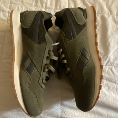 Reebok Classic Men's Low-Top Lace-Up Sneakers Green Athletic