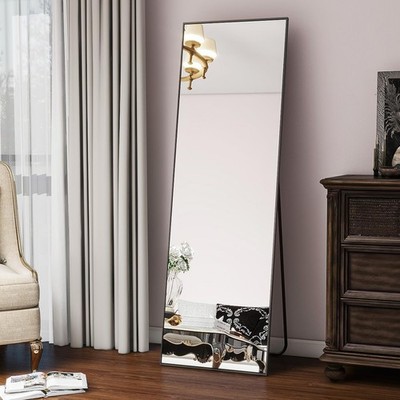 56''x21'' Floor Mirror Full Length Bedroom Floor Body Mirror with Stand Large