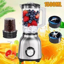 Standmixer Mixer Smoothie Maker Multifunktion Ice Crusher edelstahl Blender 1.5L