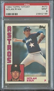 1984 Topps Nolan Ryan #470 Tiffany PSA 9 Mint
