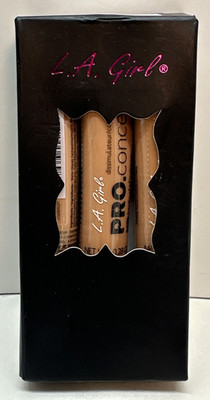 LA Girl Pro Conceal HD High Definition Concealer Corrector Cool Tan GC980 Lot 3