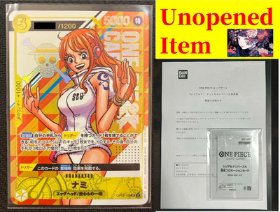 Nami OP08-106 Serial Promo Japanese One Piece Card w/ Certificate