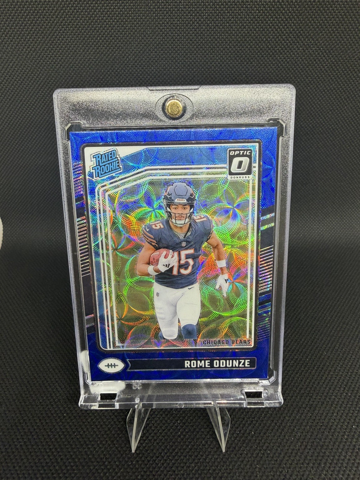 2024 Panini Donruss Optic - Rated Rookie Rome Odunze #286 Blue Scope Prizm (RC)