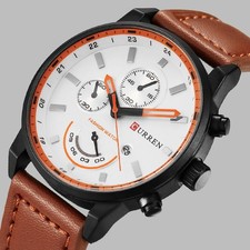 Casual Mens Quartz Watch Date Waterproof Men's Watch Popular Analog Wristwatch