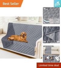 Waterproof Reversible Dog Bed Cover Blanket 52x82 Inch - Stylish Protection