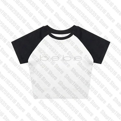 Bebe Logo 16 Styles Graphic Crop Top Y2K Rhinestone Glam Tank Tee