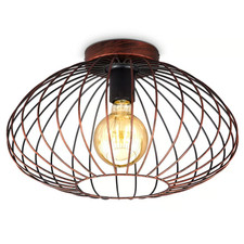 Deckenleuchte Kupfer Retro Vintage Metall E27 BKL 1471