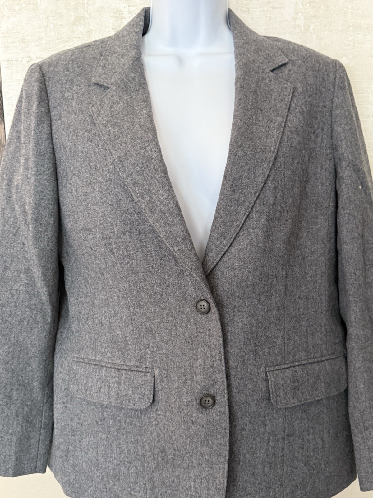 Pendleton Wool Blazer Jacket Grey 2 Button Womens… - image 2