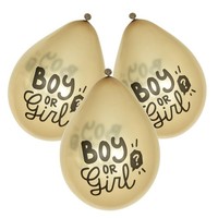 6 Luftballons Boy Or Girl Gender Reveal Geschlecht Sex Ballon Party Deko Baby