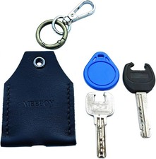 Handmade leather house key sleeve for broken key,Access Card Holder Key Fob Bag