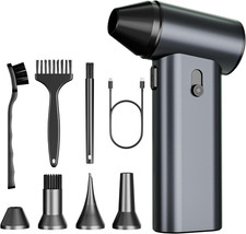 Compressed Air Duster, 130000RPM Super Power Cordless Air Duster, Rechargeable B