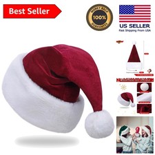 Comfortable Velvet Santa Hat for Adults - Perfect for Christmas Festive Events