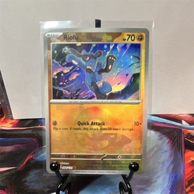 Pokémon Riolu 050/131 Common Holo poke  Ball Pattern 70 HP