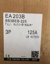 New In Box Fuji EA203B 125A Circuit Breaker E...