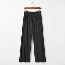 NWT Vuori Women's Villa Wideleg Pant, Black, Short 28.5" Inseam, New