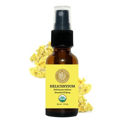 Silk Road Organic Helichrysum Italicum Essential Oil Spray, 100 Pure USDA Cer...