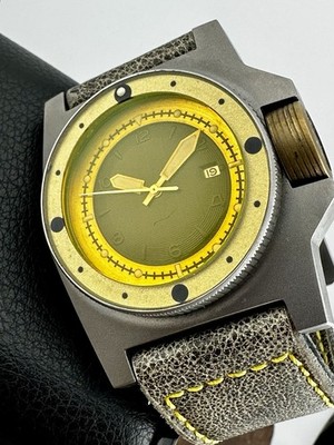 VINTAGE VDB Handmade YD Yellow Date Titanium Bydinator Automatic Movement 46mm