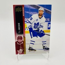 2021-22 Upper Deck Series 1 - UD Exclusives 54/100 - TJ Brodie #166 - Maple Leaf