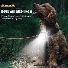 LED-Powered Clip-On Water-Resistant 2 Pack USB Rechargeable LED Clip Flashlights