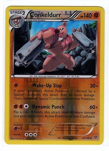 Conkeldurr 67/146 XY Base Set Reverse Holo