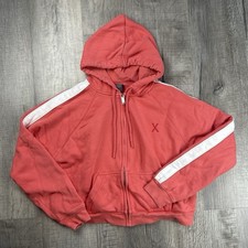 Coral Pink Savage x Fenty Full-zip Hoodie White Side Stripes Down The Sleeves S