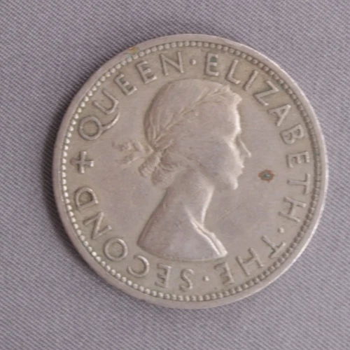1955 Elizabeth II Half Crown — photo from the most recent tracked eBay sale